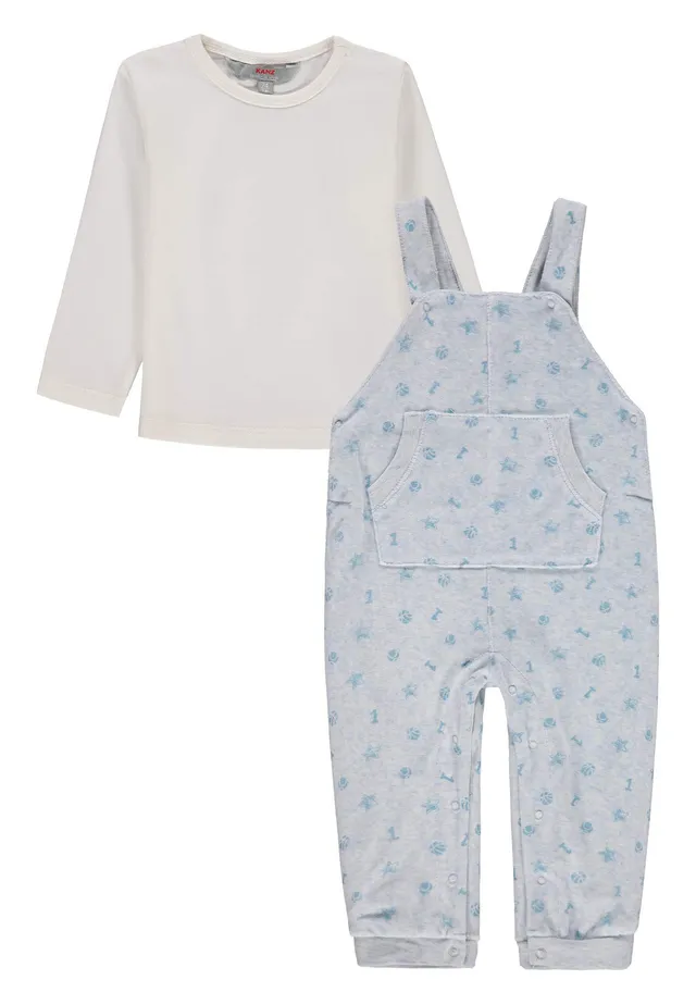 kanz-baby-jungen-set-latzhose-langarmshirt image 1