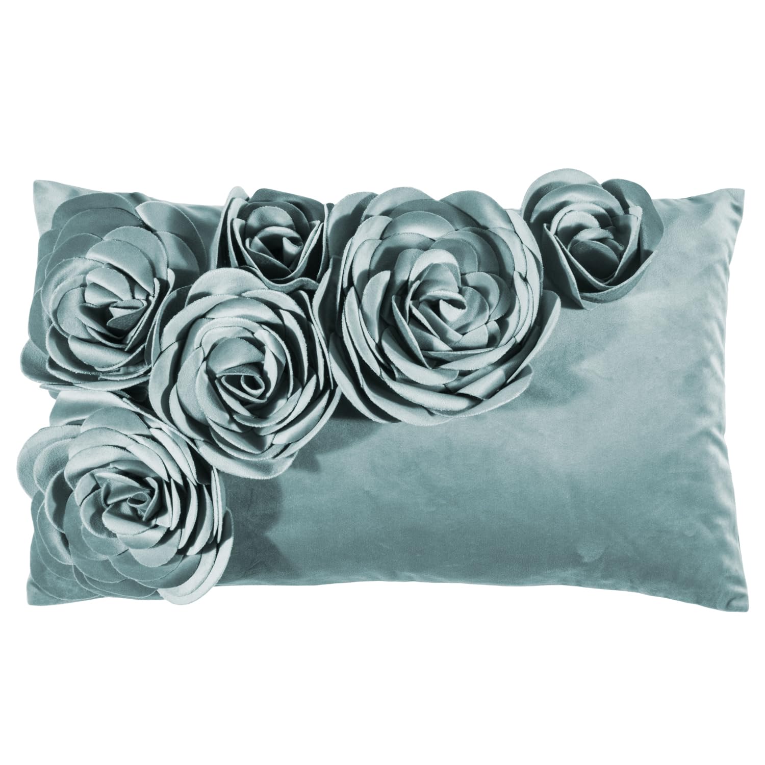 pad-concept-floral-kissenh-lle-samt-30-x-50-cm-sly-blau-mit-bl-tenapplikationen image 1