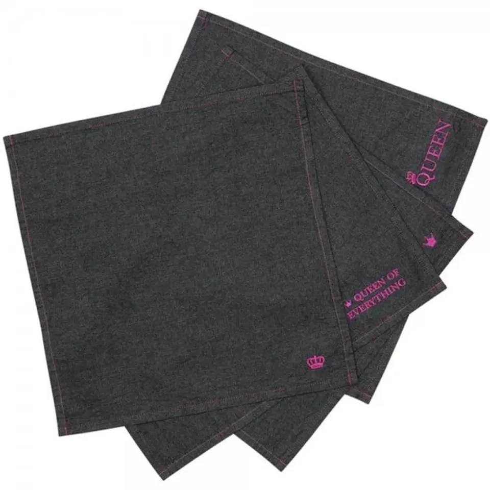 pad-concept-queen-stoffservietten-4er-set-denim-black-45-x-45-cm image 1