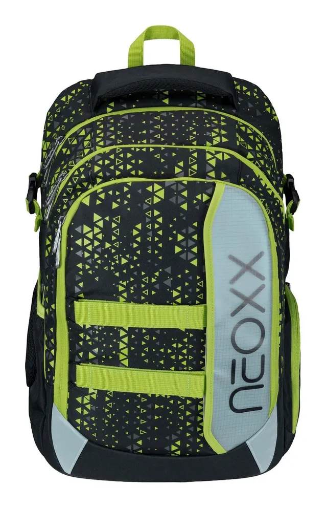 neoxx-active-pro-schulrucksack-mit-laptopfach-code-breaker-hellgr-n-schwarz-30l image 1