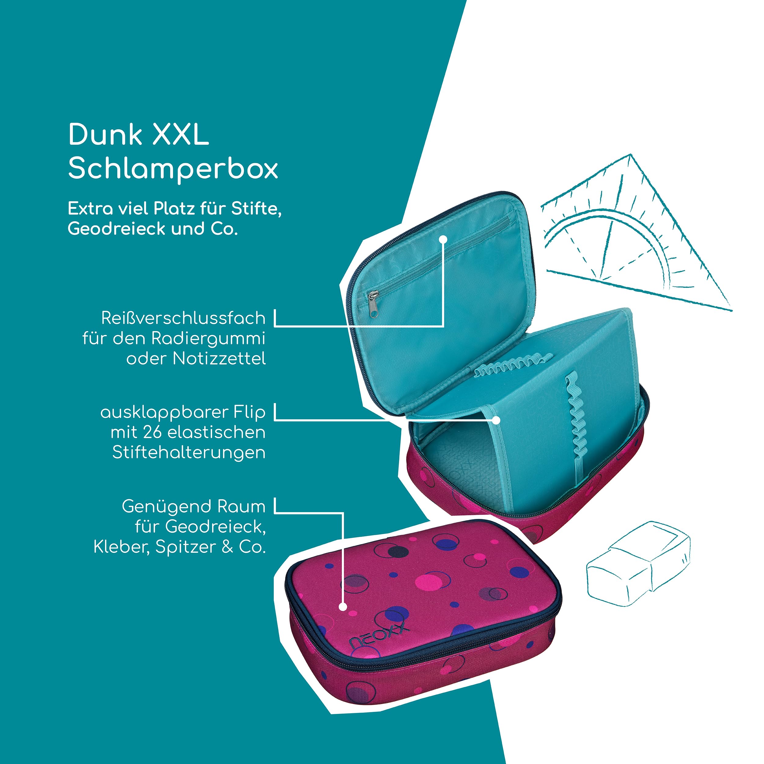 neoxx-dunk-schlamperbox-xxl-federm-ppchen-bubble-me-around-26-schlaufen image 2