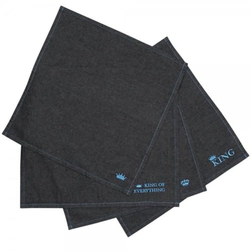 pad-concept-king-stoffservietten-4er-set-denim-black-45-x-45-cm image 2