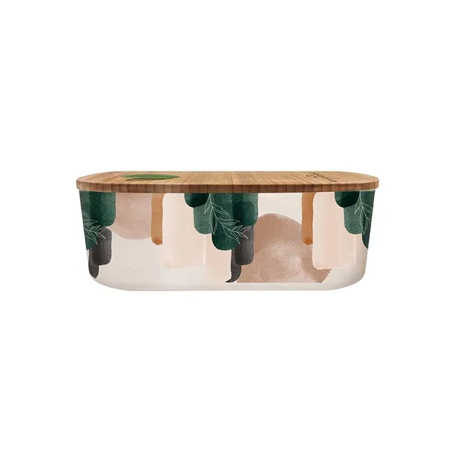 chic-mic-bioloco-plant-lunchbox-oval-abstract-earth image 1