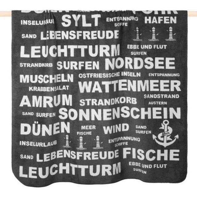 pad-concept-typo-wohndecke-kuscheldecke-grau-nordsee-150-x-200-cm image 1