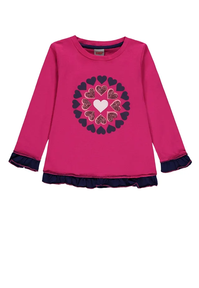 kanz-m-dchen-langarmshirt-t-shirt-1-1-arm-mit-print image 1