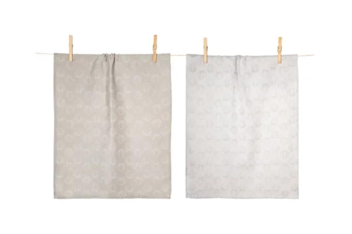pad-concept-shell-geschirrtuch-set-beige-weiss-50-x-70-cm-2er-set image 1