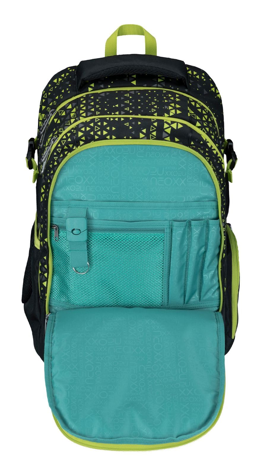 neoxx-active-pro-schulrucksack-mit-laptopfach-code-breaker-hellgr-n-schwarz-30l image 6