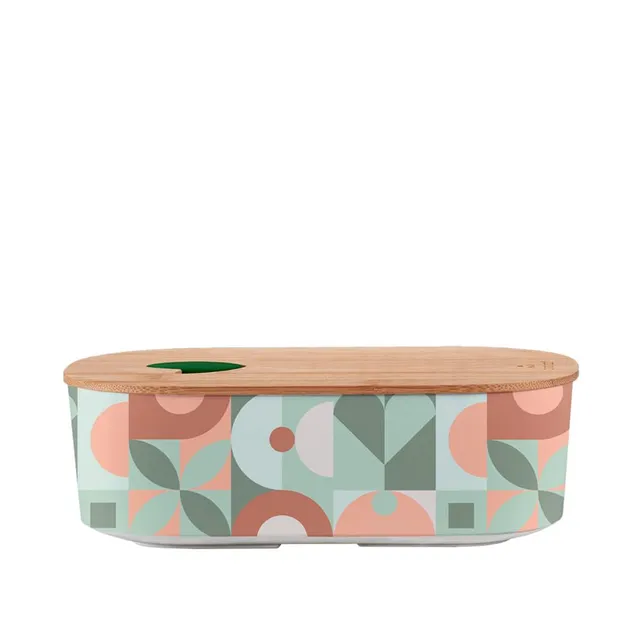 chic-mic-bioloco-plant-lunchbox-oval-mid-century image 1