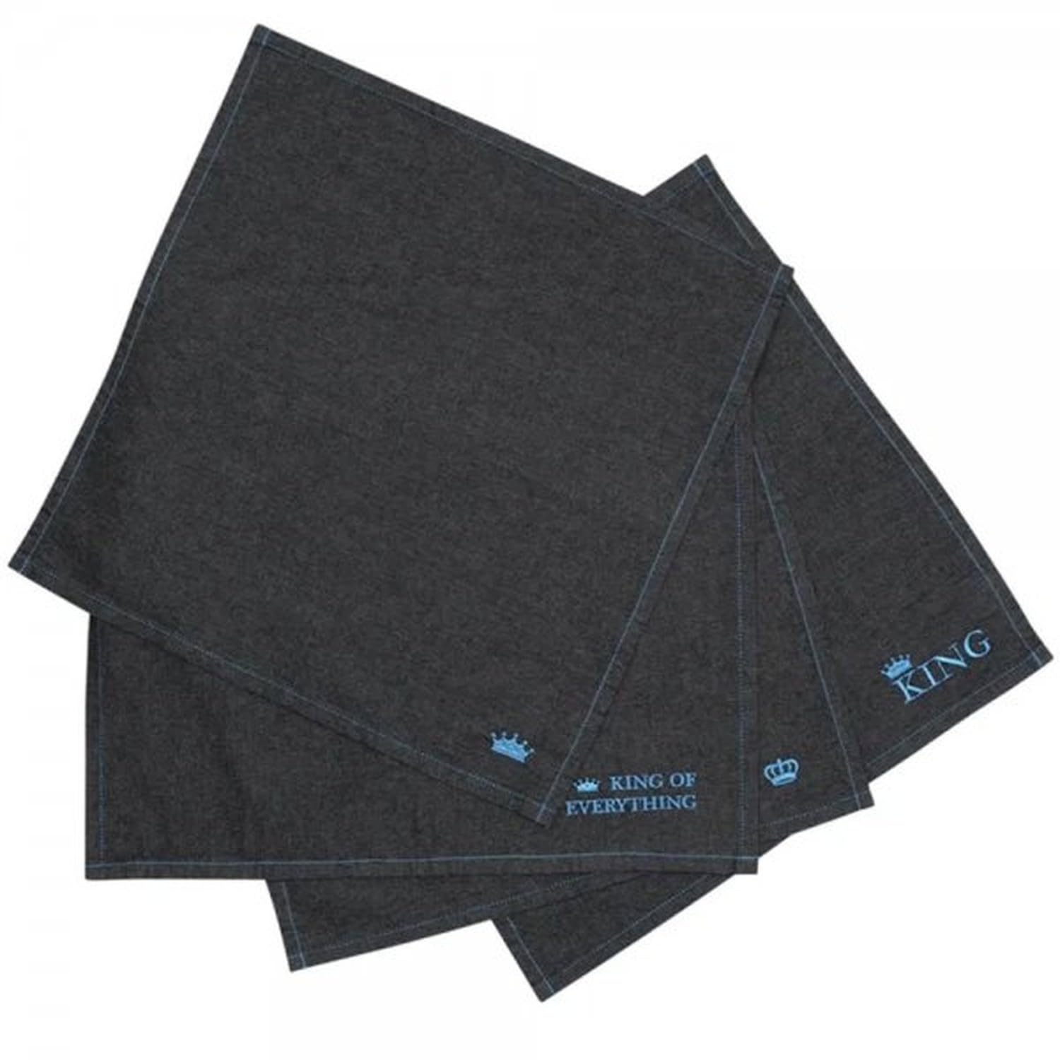 pad-concept-king-stoffservietten-4er-set-denim-black-45-x-45-cm image 1