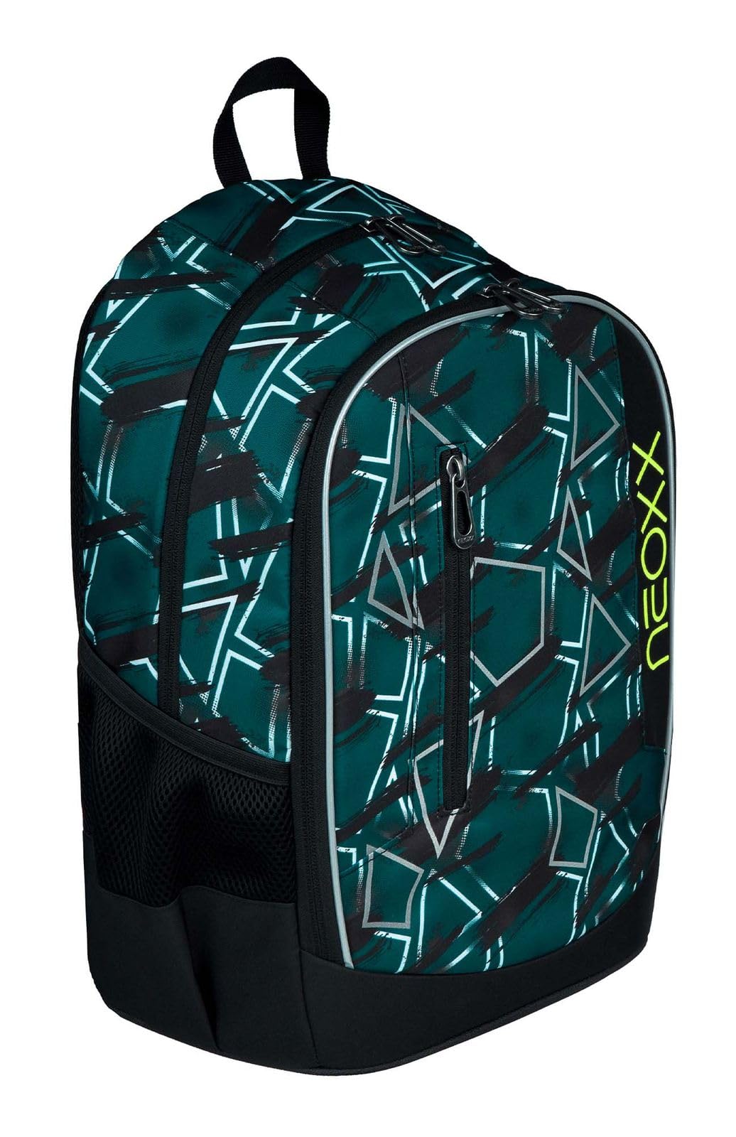 neoxx-flow-schulrucksack-20-liter-rucksack-f-r-schule-und-freizeit-mit-2-f-chern image 2